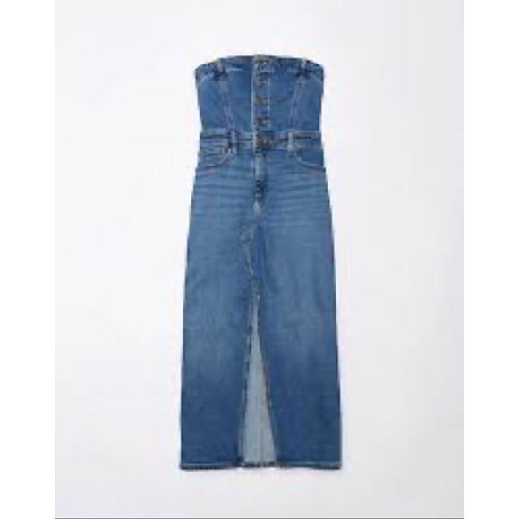 American Eagle Outfitters Dresses & Skirts - AEO Strapless Denim Dress